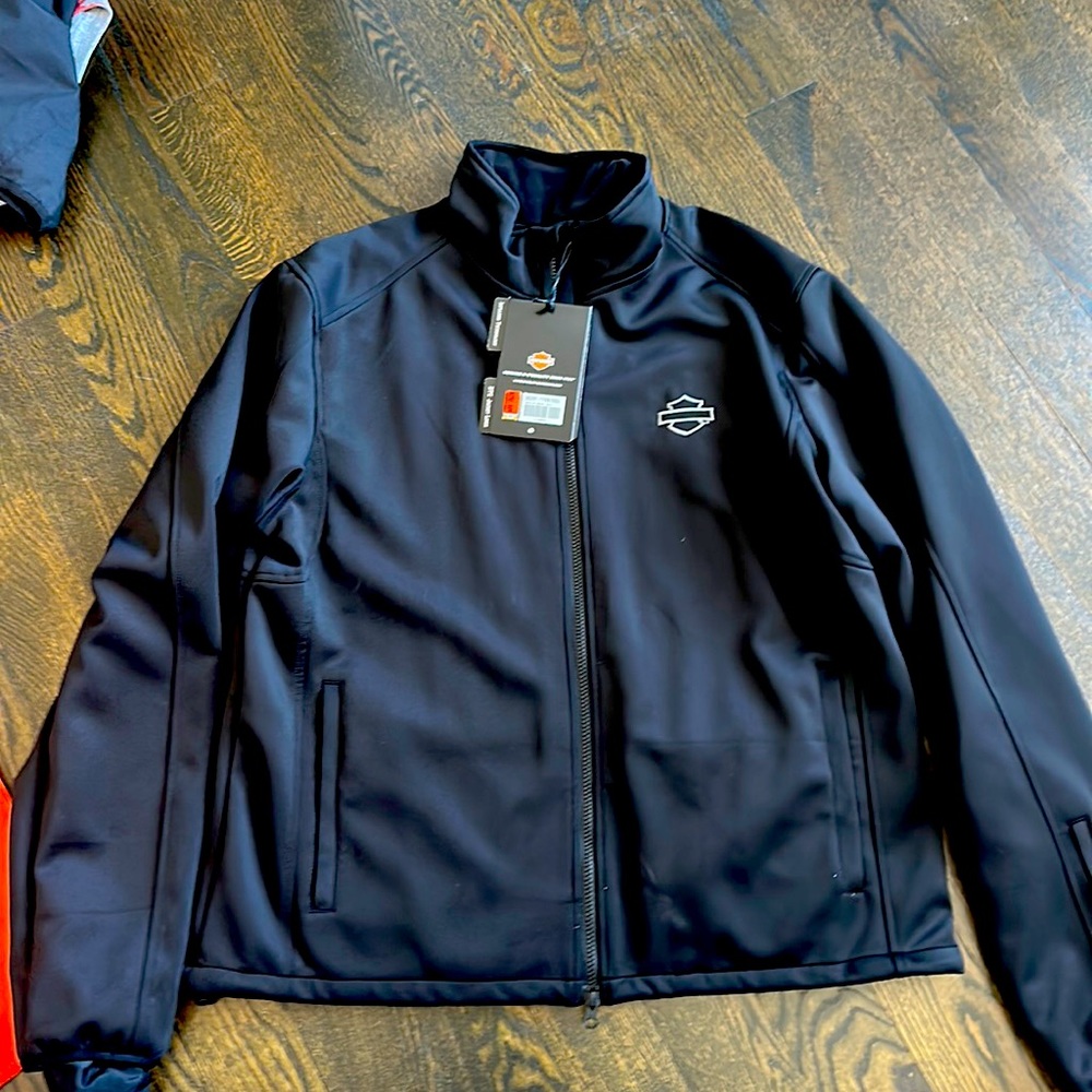 Black Harley Davison heated jacket